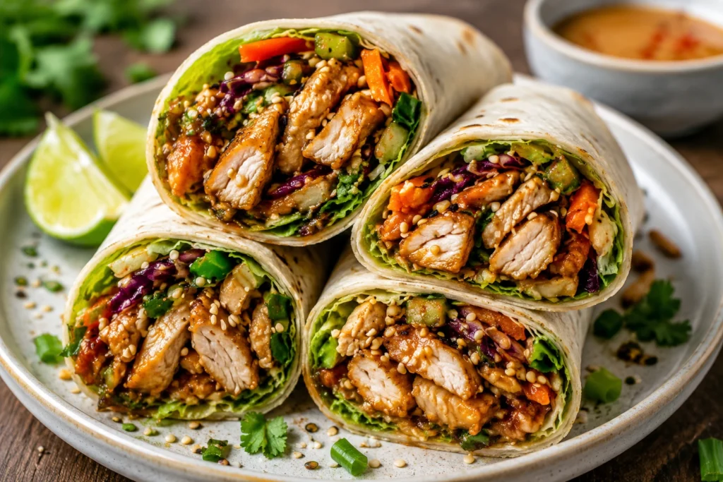 Asian Chicken Wraps Packed With Flavor