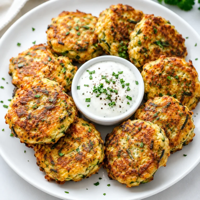 Air Fryer Cheesy Zucchini Fritters